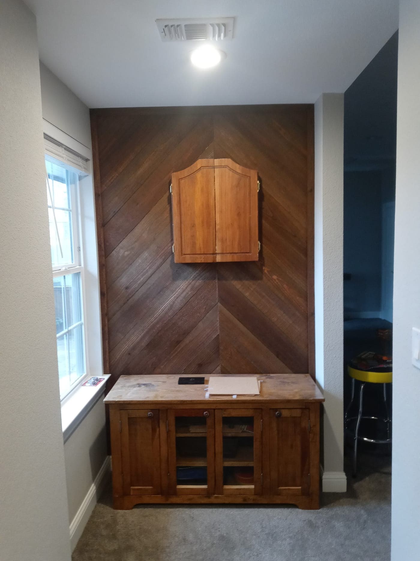 Custom kitchen island in Frisco, TX — butcher-block top